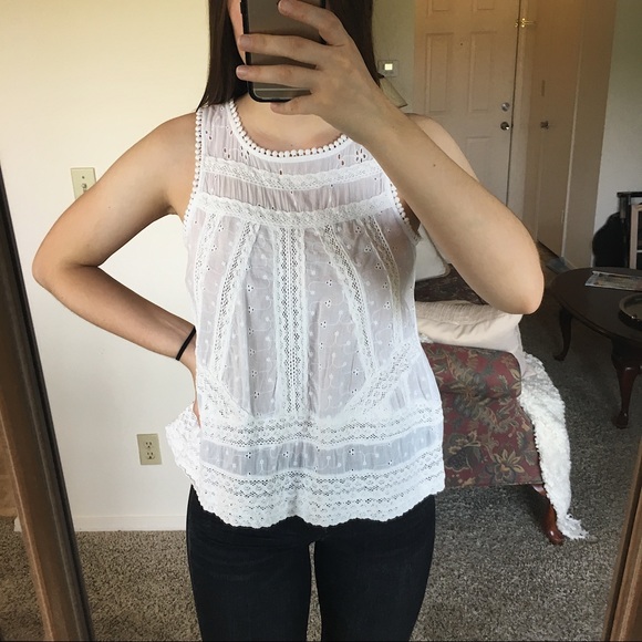 NWT Altar'd State Whit Embroidered Open-Back Tank - Picture 6 of 8